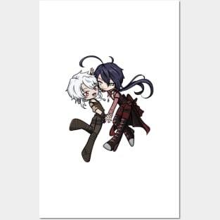 Legacy - Travis and Chiyohiko chibis Posters and Art